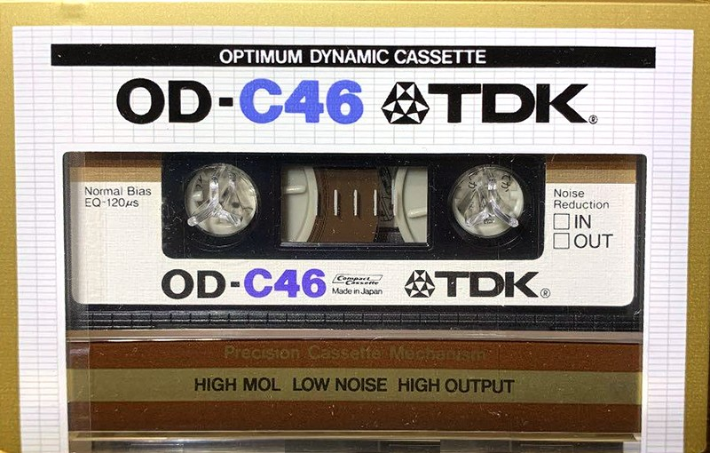 Compact Cassette TDK OD 46 Type I Normal 1980 Japan