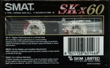 Compact Cassette Smat SK X 60 Type I Normal 1992 Europe