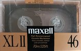 Compact Cassette Maxell XLII 46 Type II Chrome 1988 Europe