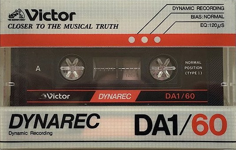 Compact Cassette Victor Dynarec DA1 60 Type I Normal 1983 Japan