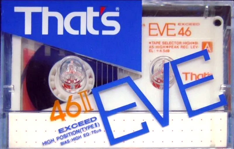 Compact Cassette Thats EVE 46 Type II Chrome 1986 Japan