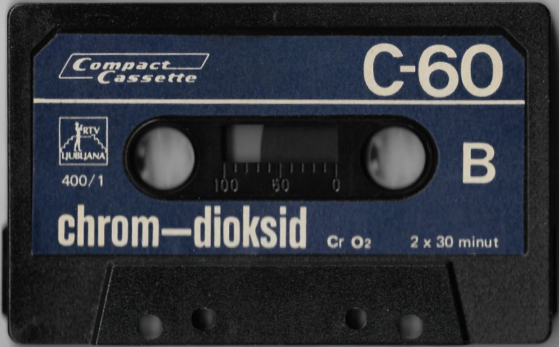 Compact Cassette RTV 60 Type II Chrome Yugoslavia