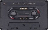 Compact Cassette Philips MCX Master 75 Type II Chrome 1990 Europe