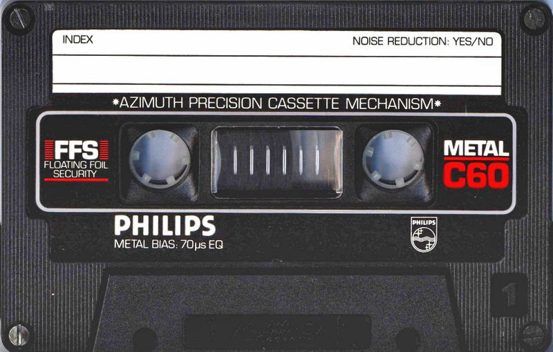Compact Cassette Philips Metal 60 Type IV Metal 1981 Europe