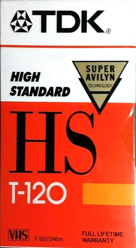 VHS, Video Home System TDK HS 120 Type II Chrome 1988 North America