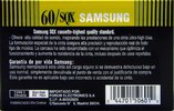 Compact Cassette Samsung SQX 60 Type II Chrome Spain