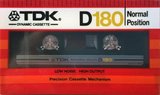 Compact Cassette TDK D 180 Type I Normal 1983 Europe