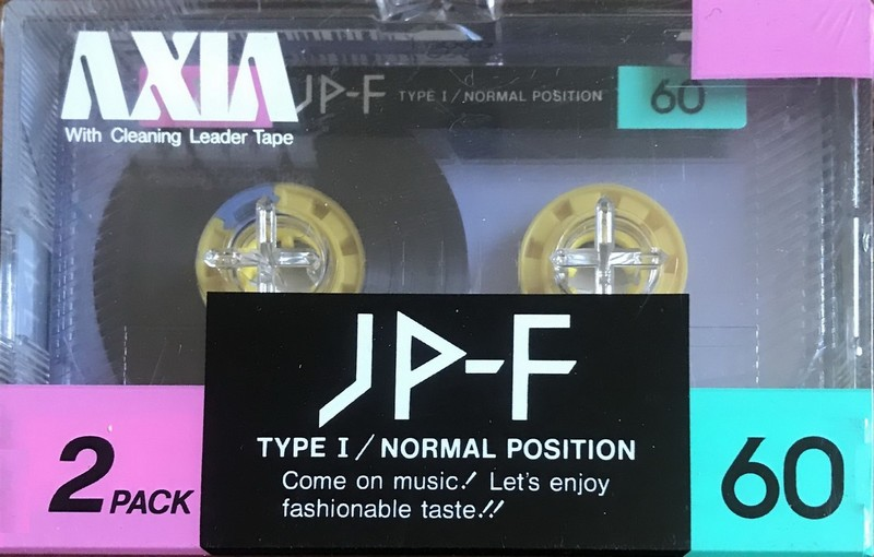 2 pack AXIA JP-F 60 Type I Normal 1985 Japan