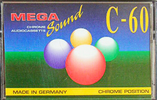 Compact Cassette Mega Sound 60 Type II Chrome 1997 Germany