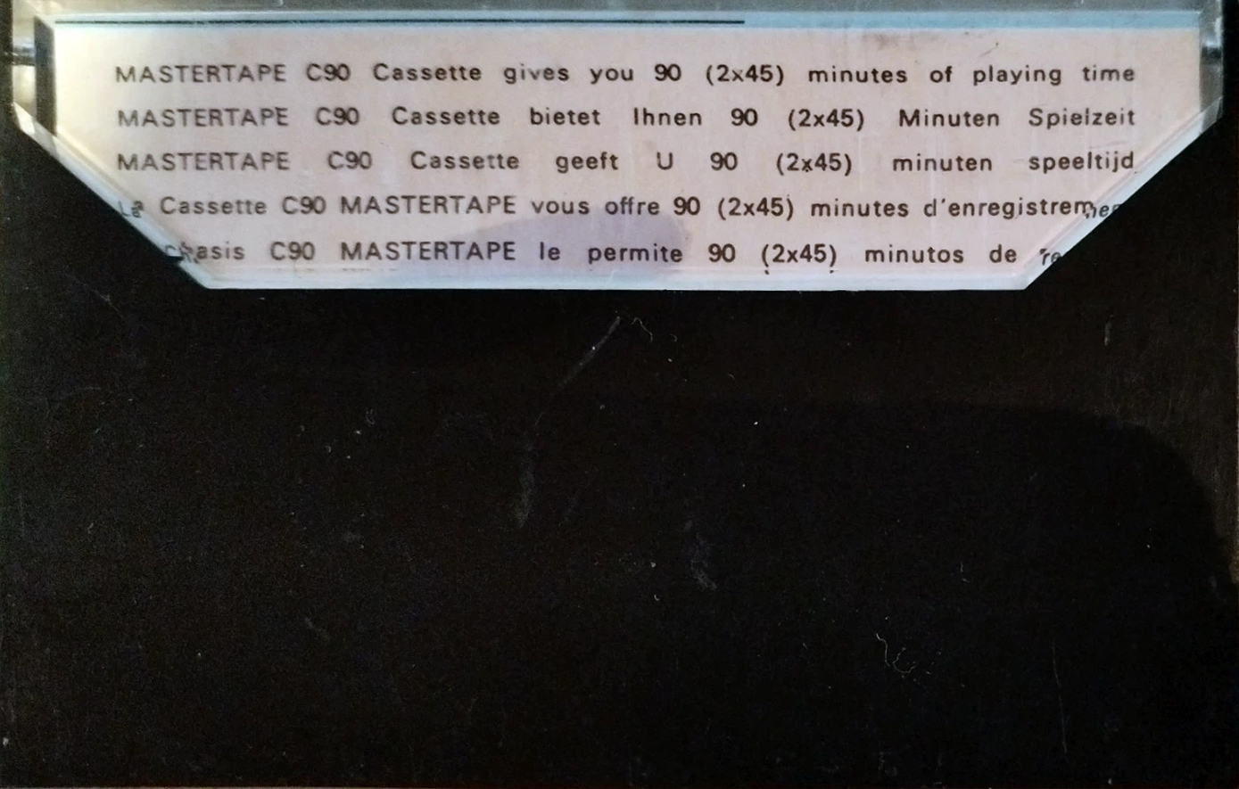 Compact Cassette Mastertape 90 Type I Normal 1975 Europe