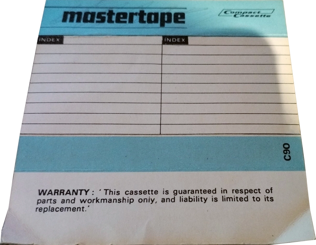 Compact Cassette Mastertape 90 Type I Normal 1975 Europe