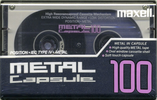 Compact Cassette Maxell Capsule Metal 100 Type IV Metal 1990 USA