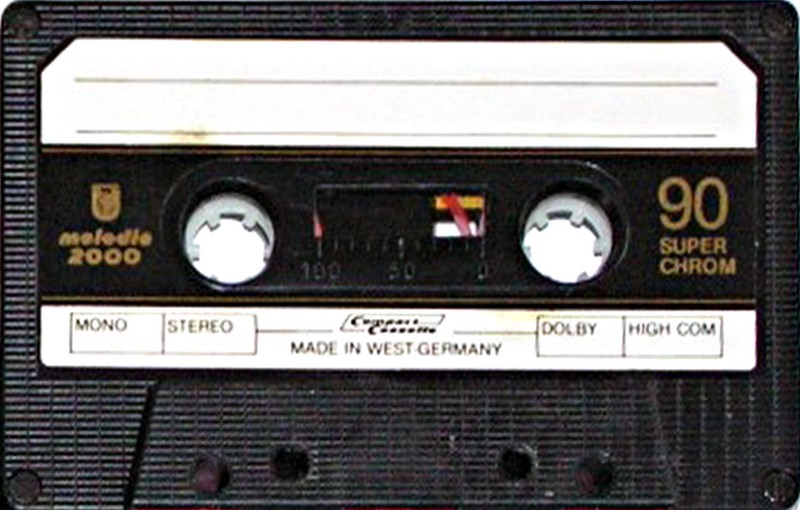 Compact Cassette Melodie 2000 Super Chrom 90 Type II Chrome 1985 Germany