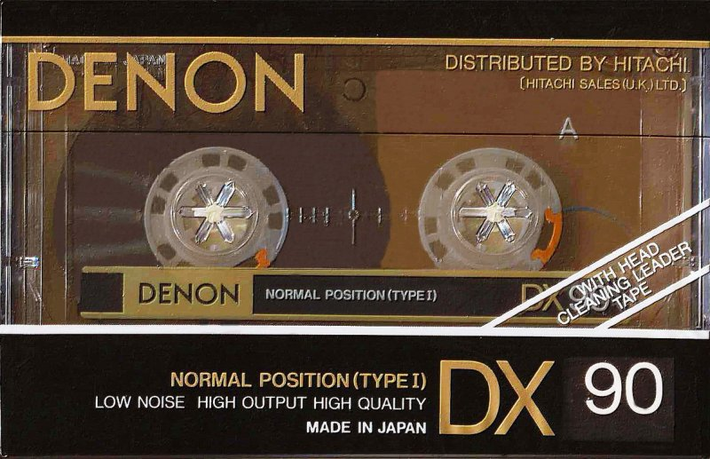 Compact Cassette Denon DX 90 Type I Normal 1990 UK