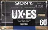 Compact Cassette Sony UX-ES 60 Type II Chrome 1988 USA