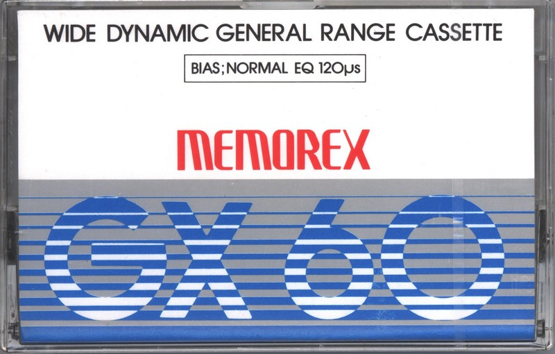 Compact Cassette Memorex GX 60 Type I Normal 1980 Japan