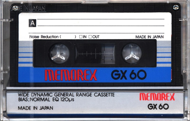 Compact Cassette Memorex GX 60 Type I Normal 1980 Japan
