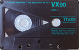 Compact Cassette Thats VX 90 Type II Chrome 1987 Europe