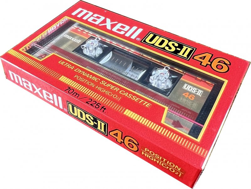 Compact Cassette Maxell UDS 46 "UDS-II" Type II Chrome 1985 USA