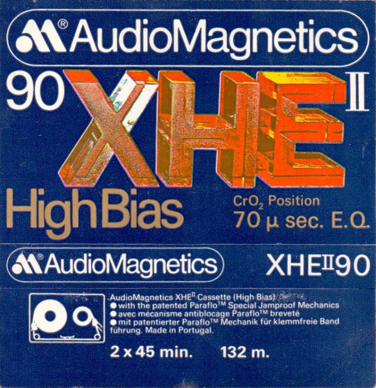 Compact Cassette Audio Magnetics XHE II 90 Type II Chrome 1979 Europe