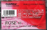 Compact Cassette Goldstar I send you my love and best wishes 60 "Rose" Type I Normal 1992 Japan