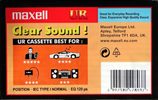 Compact Cassette Maxell UR 60 Type I Normal 2002 Europe