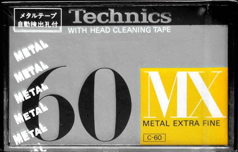Compact Cassette Technics MX 60 "RT-60MX" Type IV Metal 1979 Japan