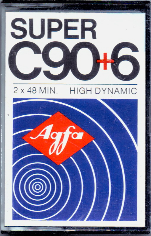 Compact Cassette AGFA Super 90+6 Type I Normal 1972 Europe