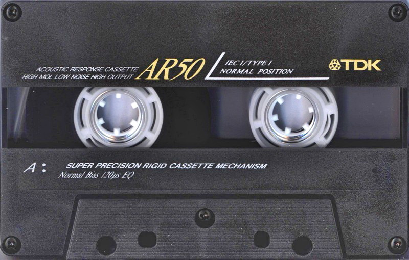Compact Cassette TDK AR 50 "AR-50ES" Type I Normal 1990 Europe