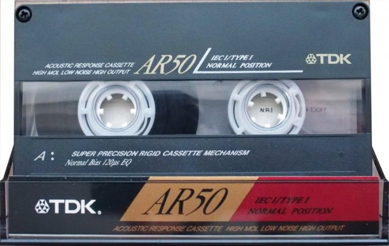 Compact Cassette TDK AR 50 "AR-50ES" Type I Normal 1990 Europe