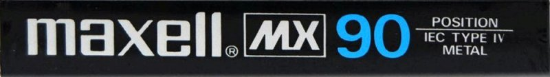 Compact Cassette Maxell MX 90 Type IV Metal 1985 Europe