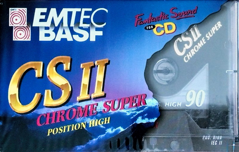 Compact Cassette Emtec CS II Chrome Super 90 Type II Chrome 2001 Germany