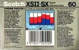 Compact Cassette Scotch XS II-SX 60 Type II Chrome 1990 Europe