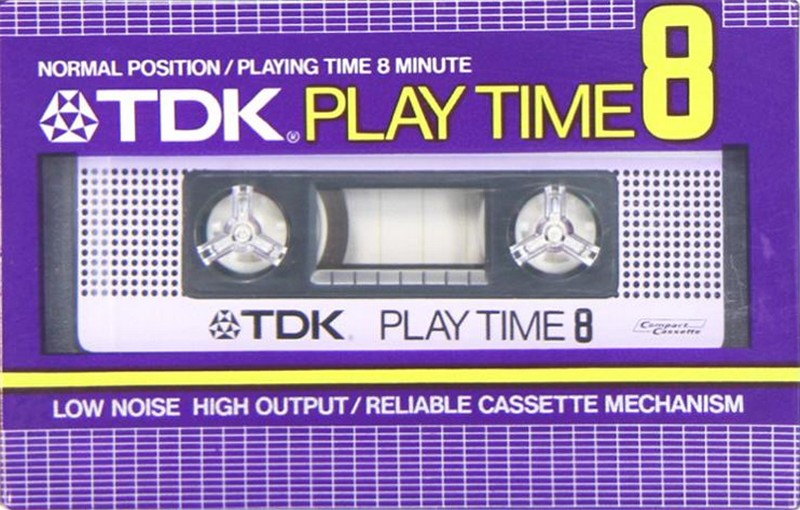 Compact Cassette TDK Play Time 8 8 Type I Normal 1982 Japan