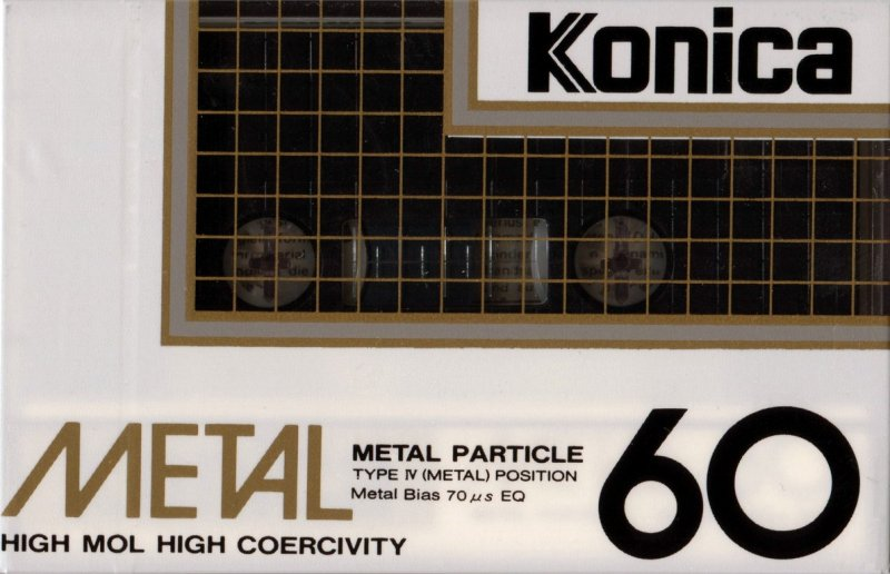 Compact Cassette Konica Metal 60 Type IV Metal 1984 Europe