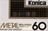 Compact Cassette Konica Metal 60 Type IV Metal 1984 Europe