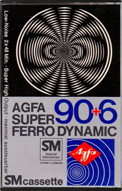 Compact Cassette AGFA Super Ferro Dynamic 90+6 Type I Normal 1978 Europe