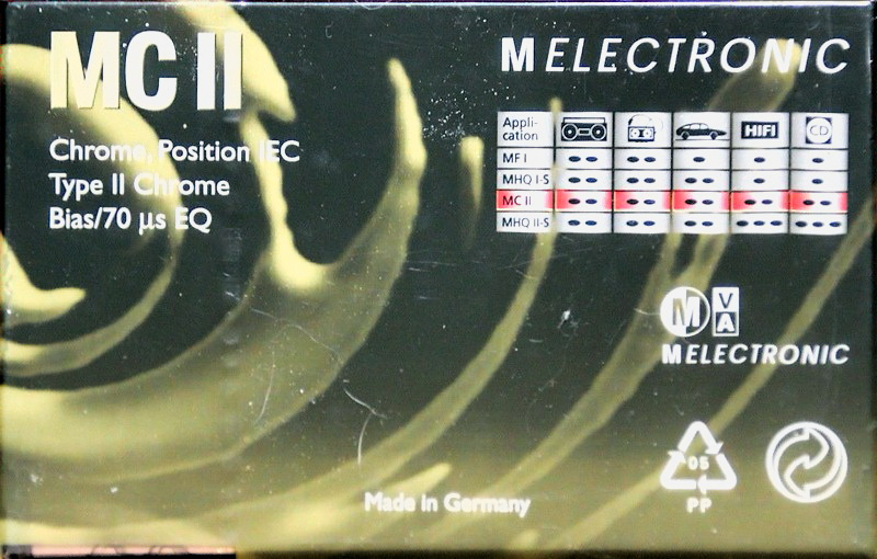 Compact Cassette Melectronic MC II 60 Type II Chrome 1990 Switzerland