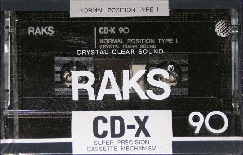 Compact Cassette RAKS CD-X 90 Type I Normal 1990 Europe
