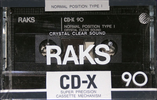 Compact Cassette RAKS CD-X 90 Type I Normal 1990 Europe
