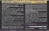 Compact Cassette Denon HD-M 74 "HD-M74SE" Type IV Metal 1990 Europe