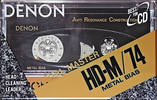 Compact Cassette Denon HD-M 74 "HD-M74SE" Type IV Metal 1990 Europe