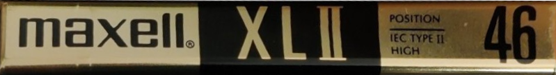 Compact Cassette Maxell XLII 46 Type II Chrome 1994 North America