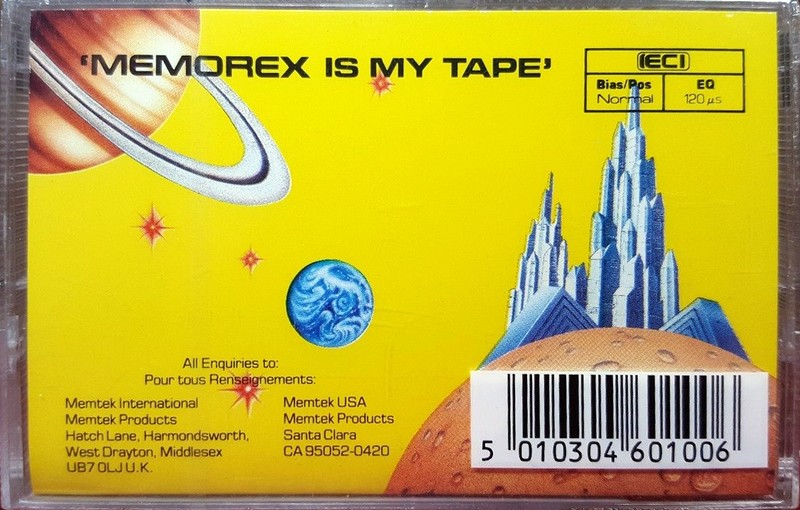 Compact Cassette Memorex 60 "Out Of This World" Type I Normal 1989 Europe