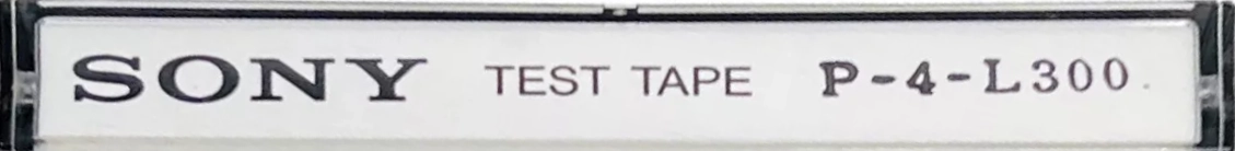 Compact Cassette Sony "P-4-L300" Test Cassette Japan