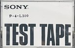Compact Cassette Sony "P-4-L300" Test Cassette Japan