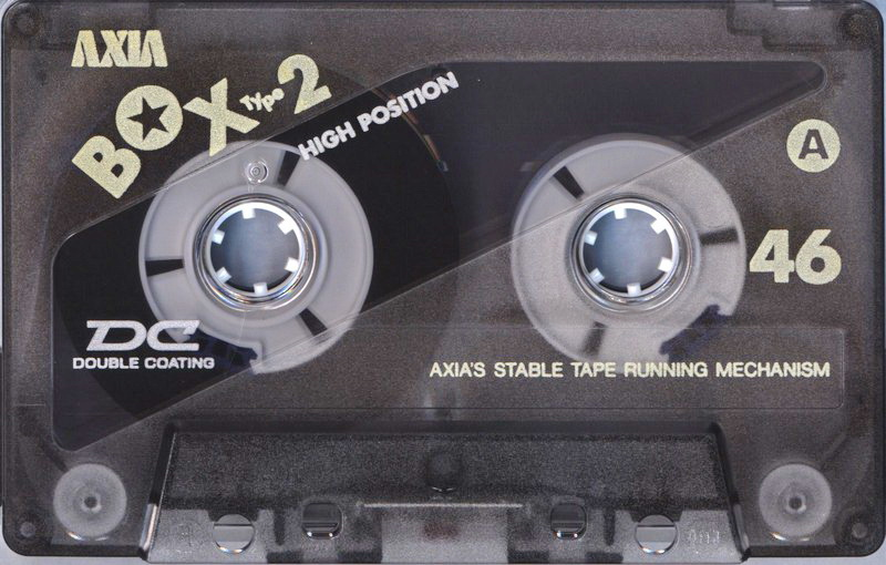 Compact Cassette AXIA Box 2 46 "BOX2A 46" Type II Chrome 1995 Japan