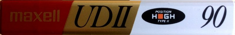 Compact Cassette Maxell UDII / UD2 90 "UDII90(E)" Type II Chrome 1990 Japan