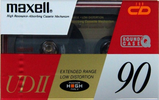 Compact Cassette Maxell UDII / UD2 90 "UDII90(E)" Type II Chrome 1990 Japan