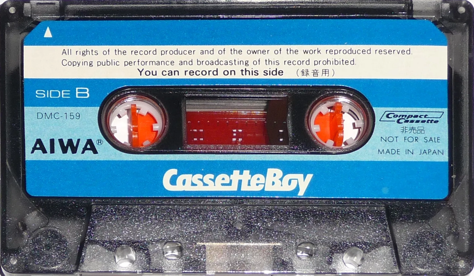 Compact Cassette Aiwa "DMC-159 CassetteBoy" Demonstration Tape 1980 Japan